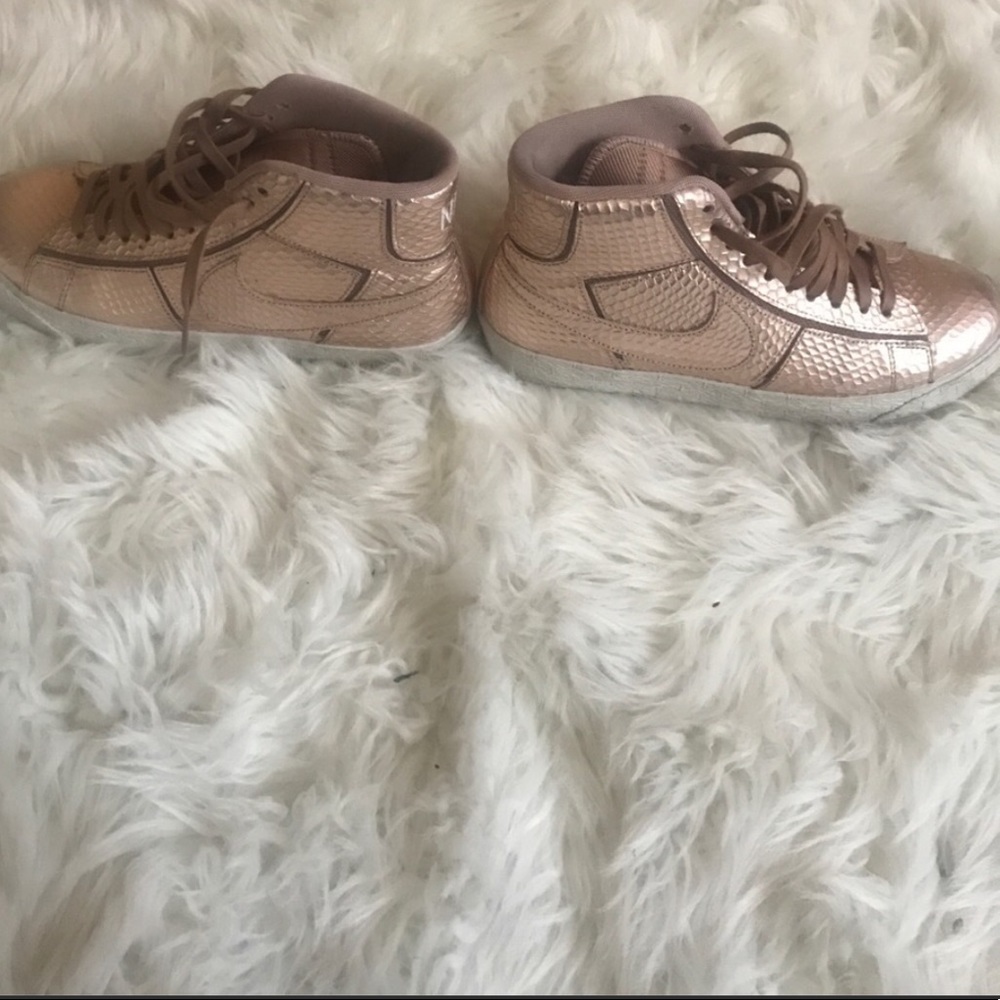 Limited Edition Nike Rose Gold Python Blazers - image 4